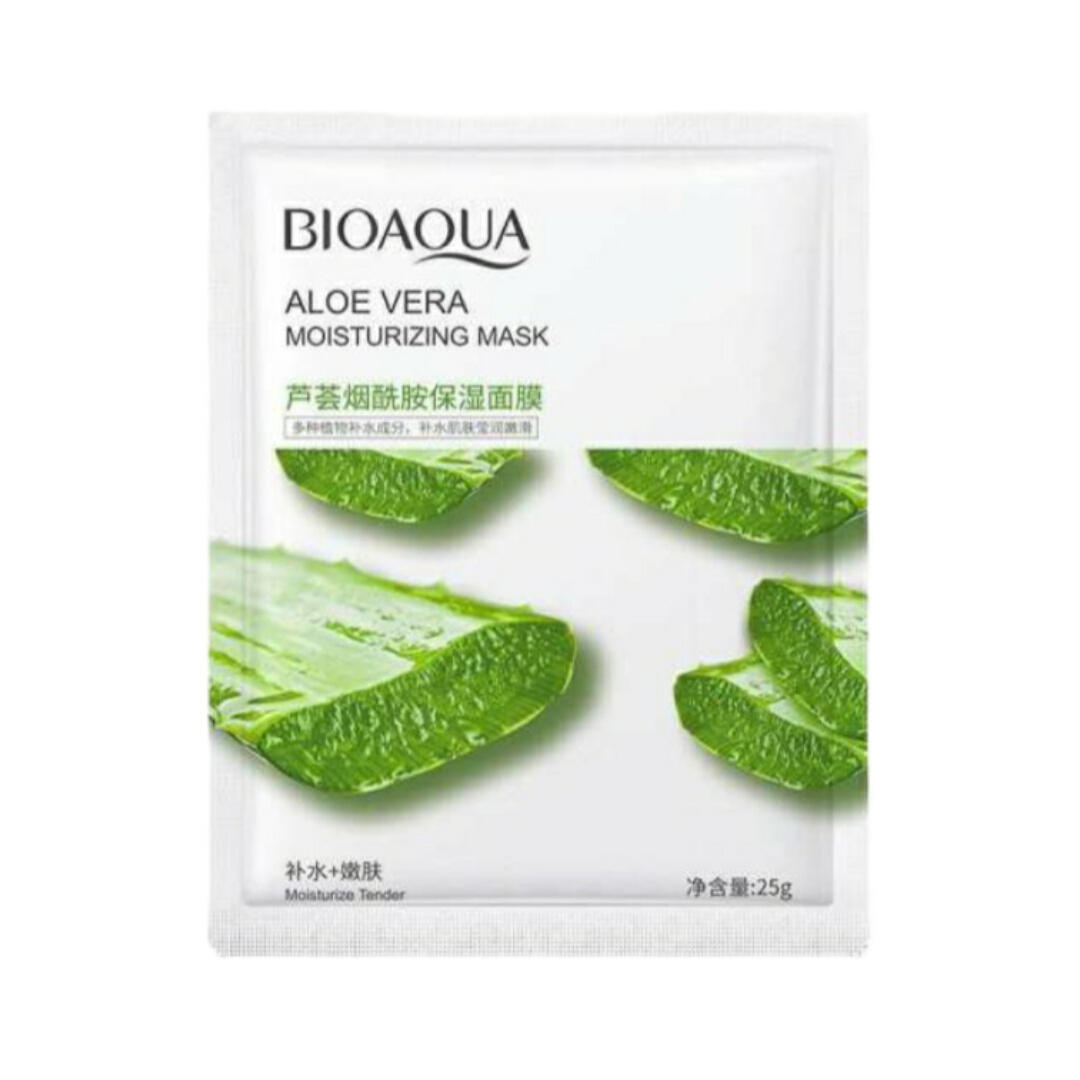 ماسک صورت بایو آکوا مدل aloe vera وزن 25 گرم